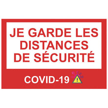 Sticker Distance de Sécurité COVID-19