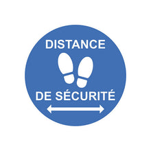Sticker Rond Distanciation Sécurité COVID-19