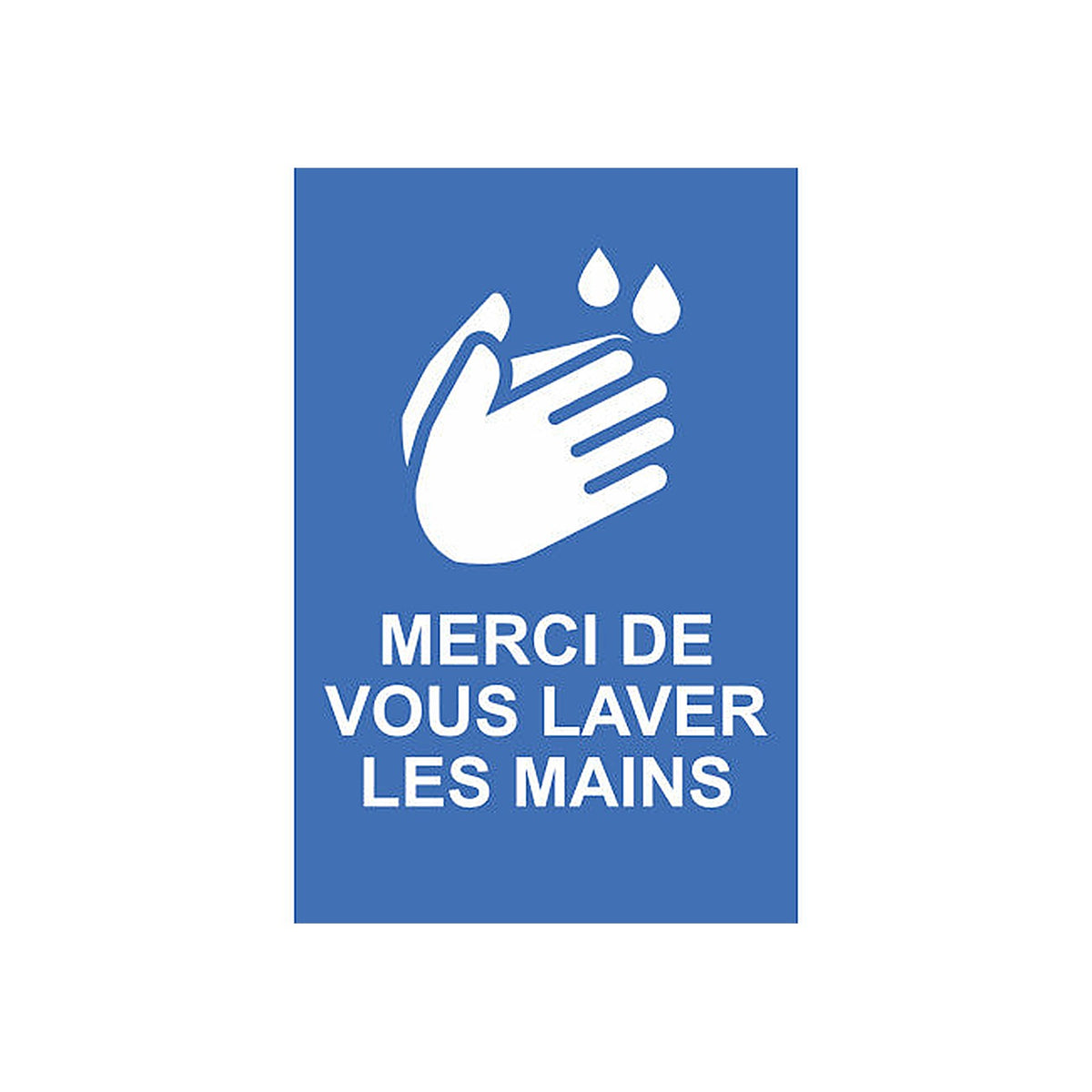 Sticker Hygiène Lavage des Mains - Signalétique COVID