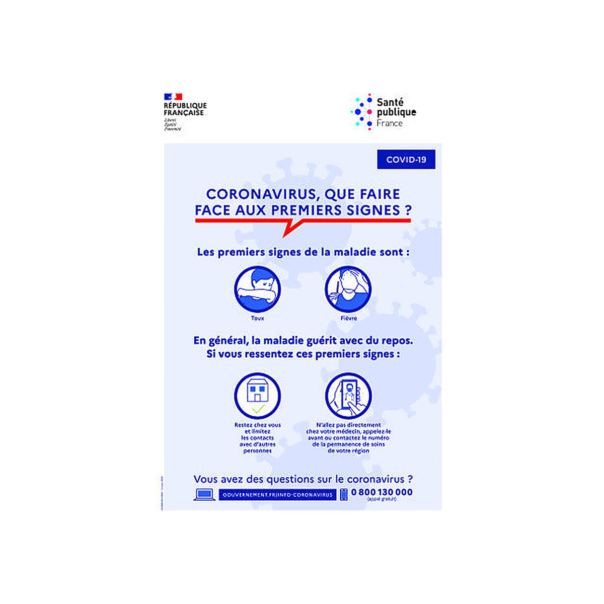 Sticker Consignes Sanitaires COVID-19