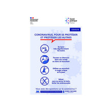 Sticker Consignes COVID-19 pour Affichage Professionnel
