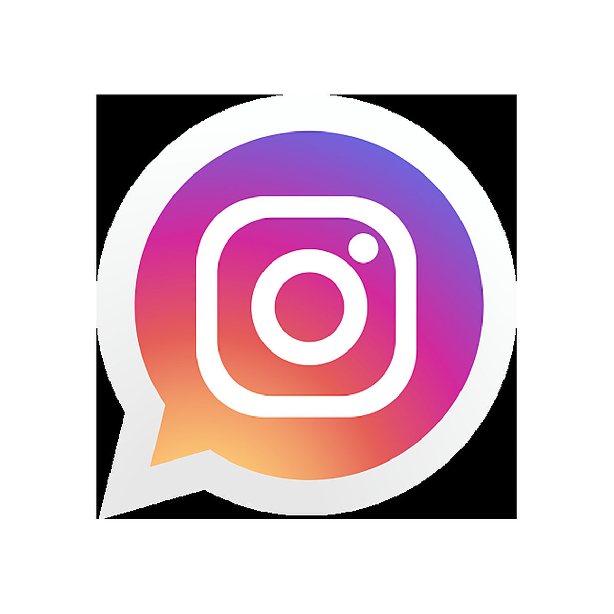 Sticker Logo Instagram pour Vitrines et Espaces