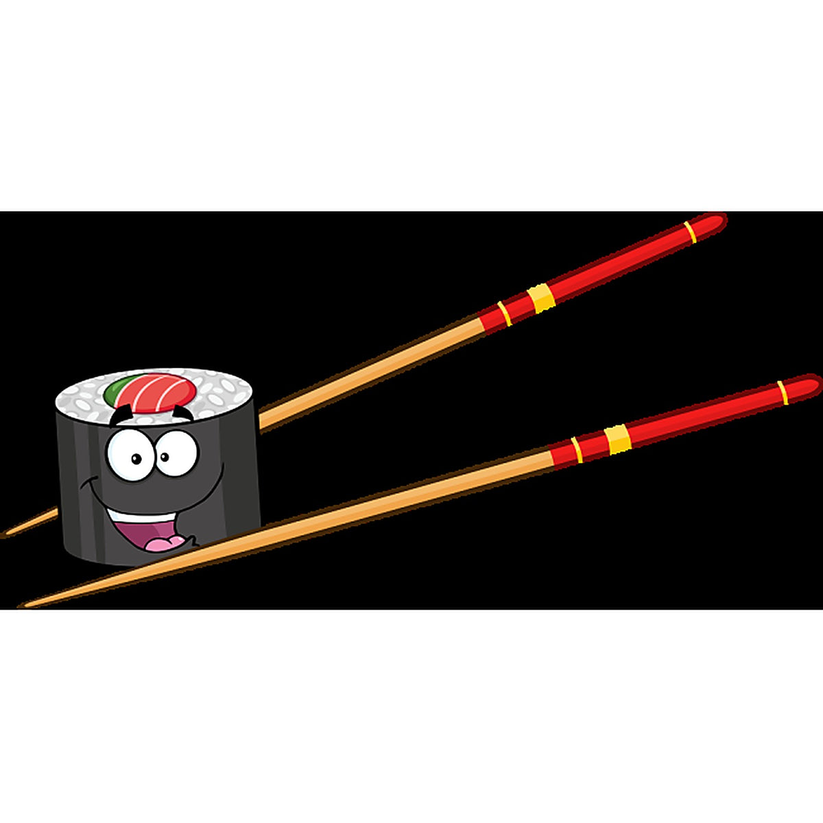 Sticker Mascotte Sushi – Décoration Ludique