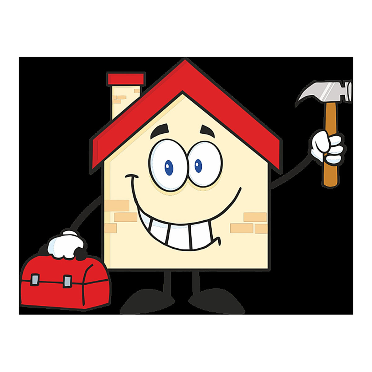 Sticker Mascotte Maison – Logo Personnalisable