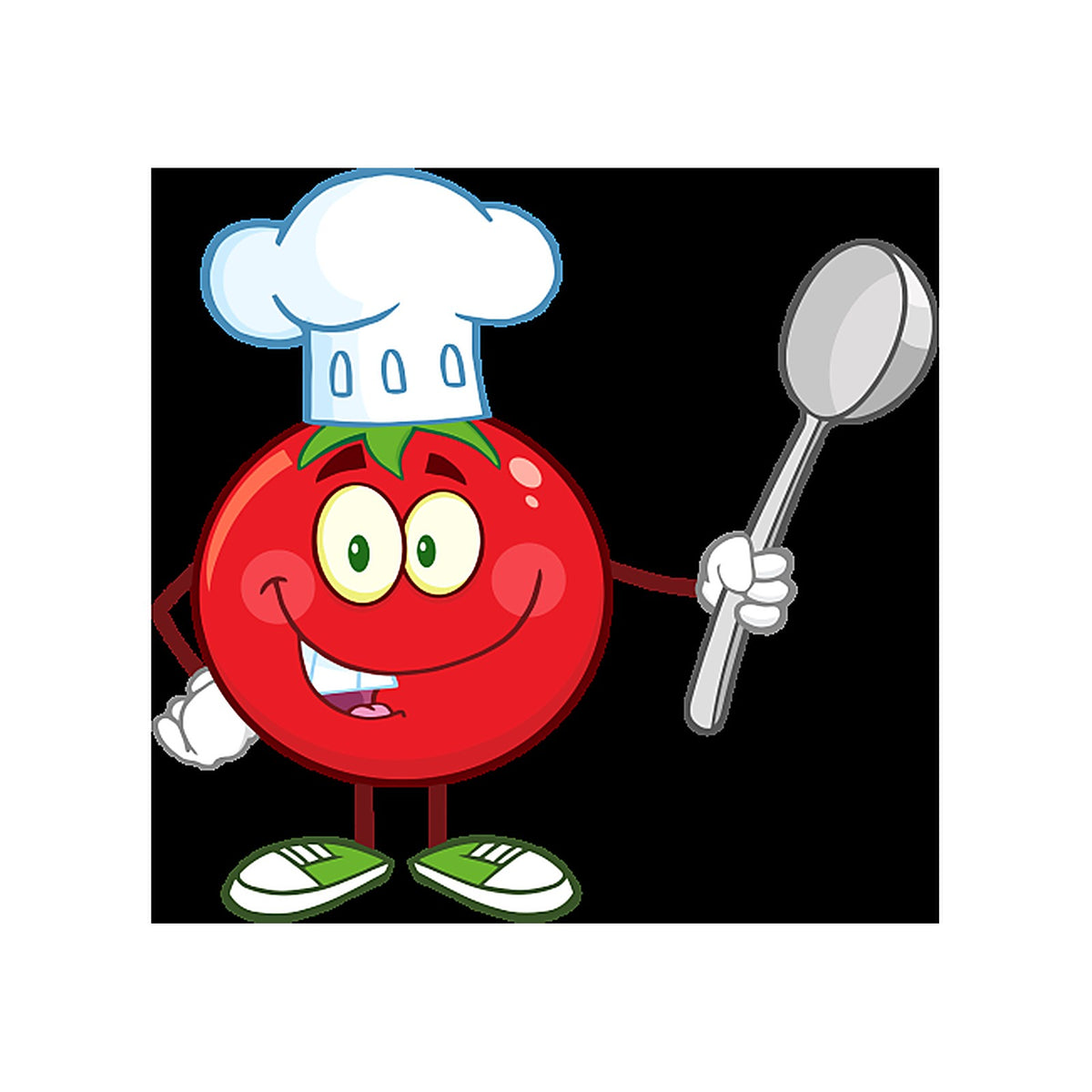 Sticker Mascotte Tomate – Décoration Ludique