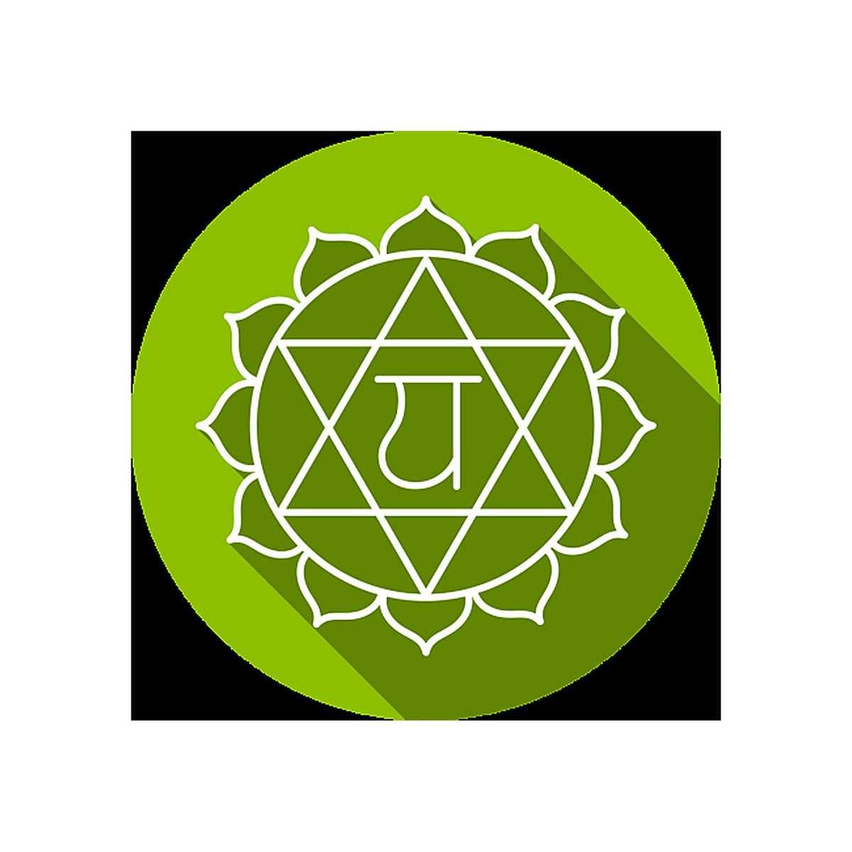 Sticker Chakra Anahata - Symbole Zen & Bien-être