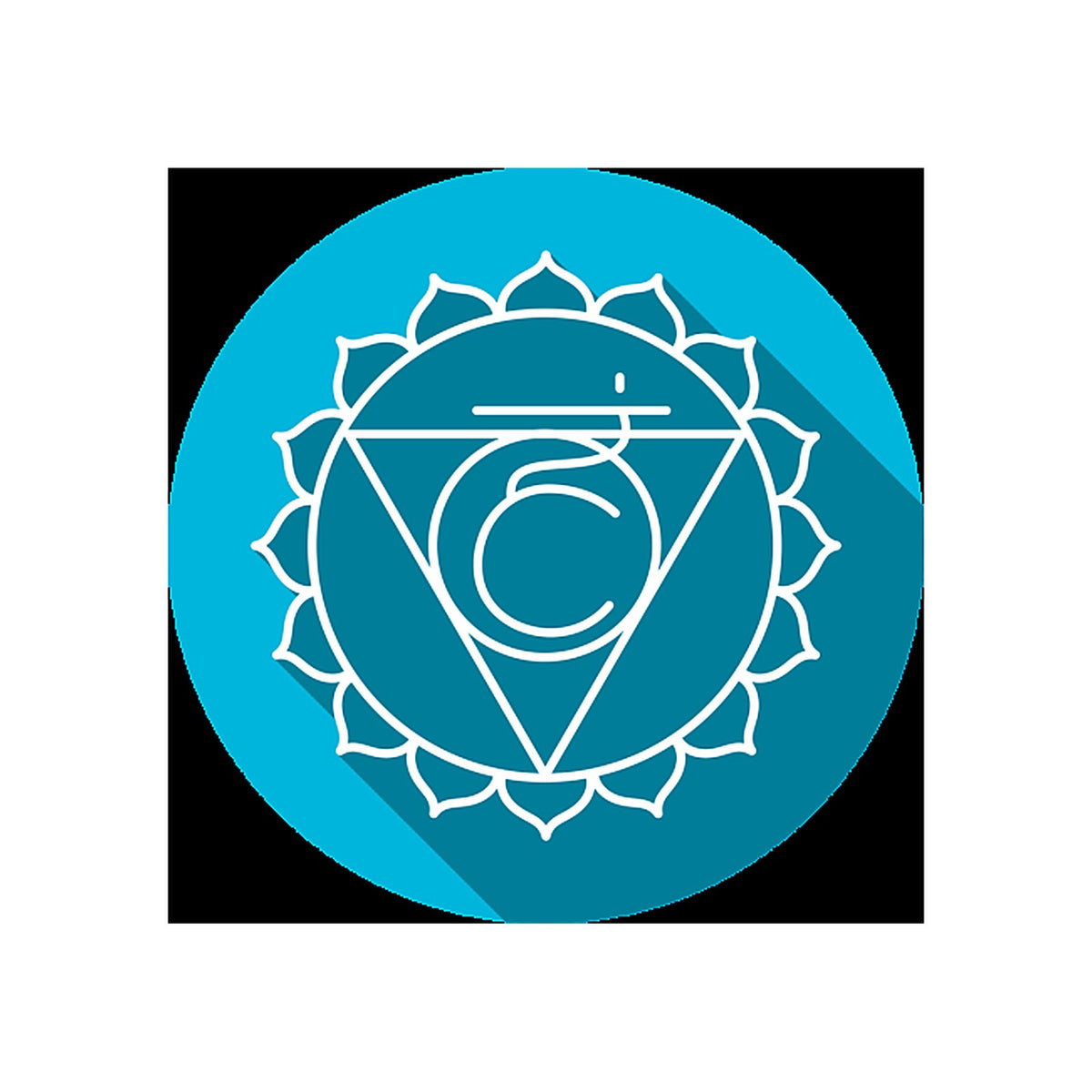 Sticker Chakra Vishuddha - Décoration Zen