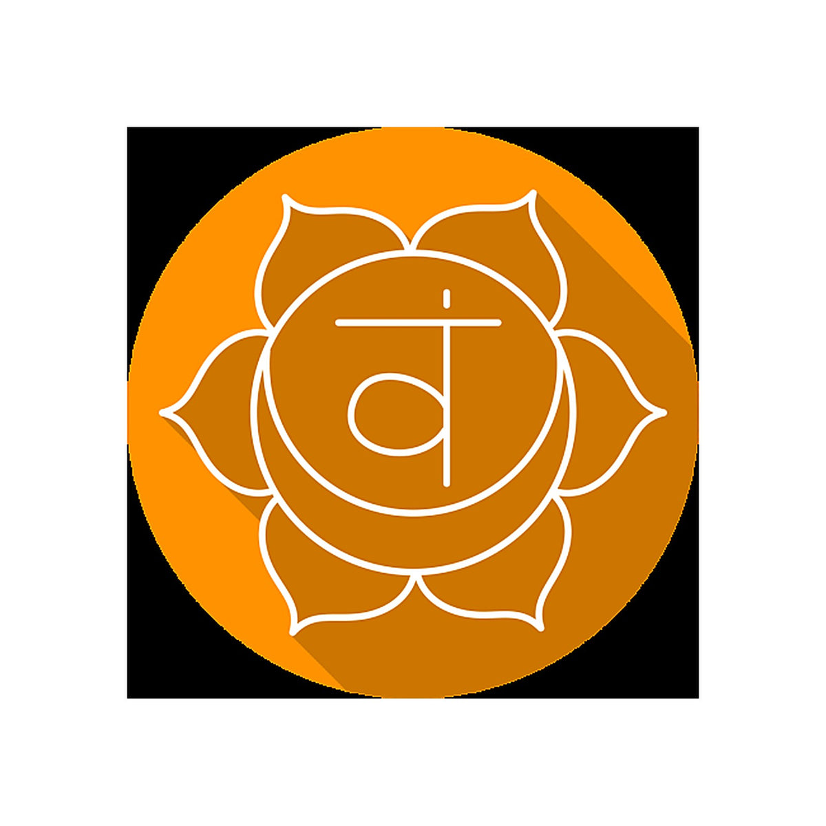 Sticker Chakra Svadhishthana - Design Zen Sacré