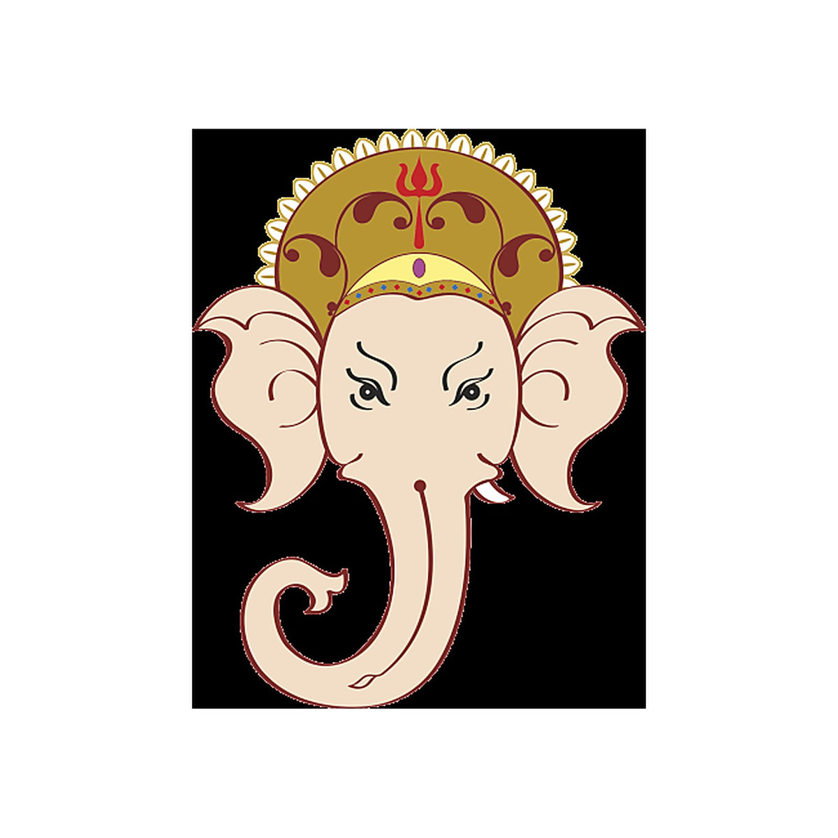 Sticker Ganesh Zen - Décoration Spirituelle