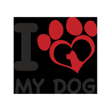 Sticker I Love My Dog - Décoration Auto & Intérieur