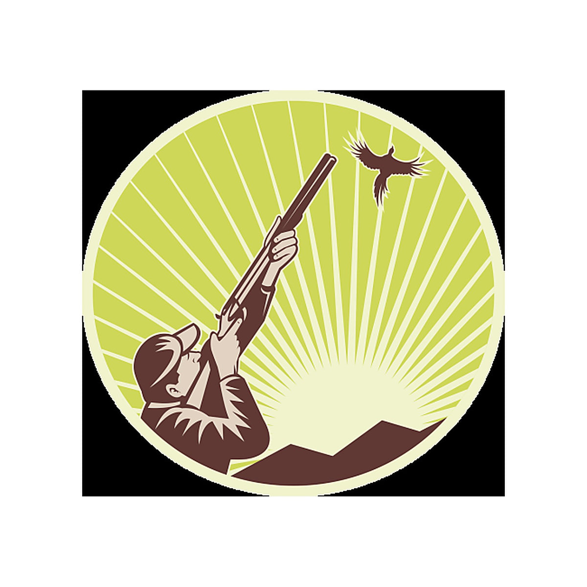 Sticker Chasse Oiseau - Signalisation Propriété