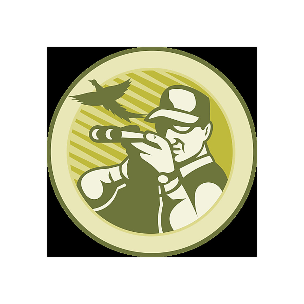 Sticker Chasseur Oiseau – Signalétique Professionnelle