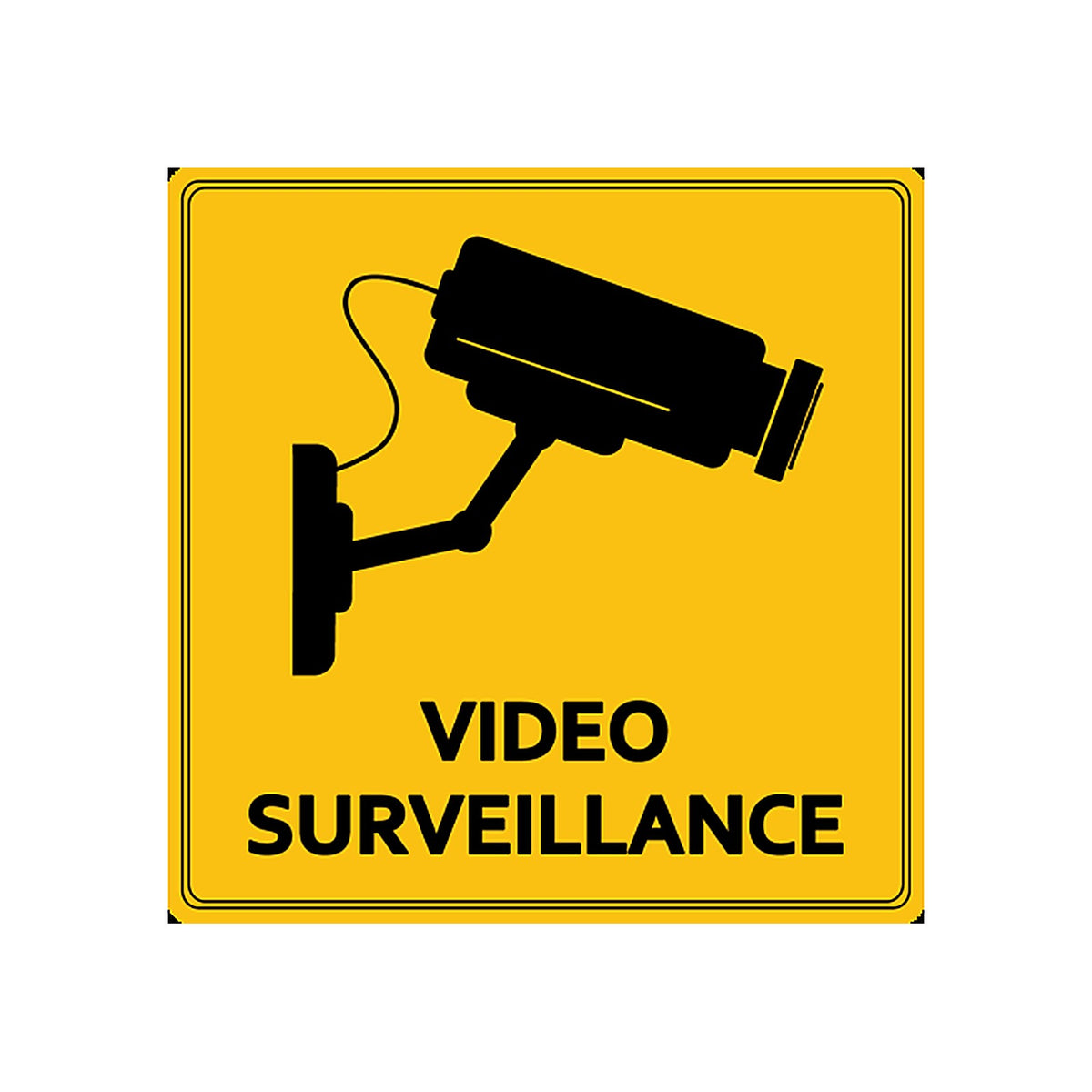 Sticker Vidéo Surveillance - Signalétique de Sécurité