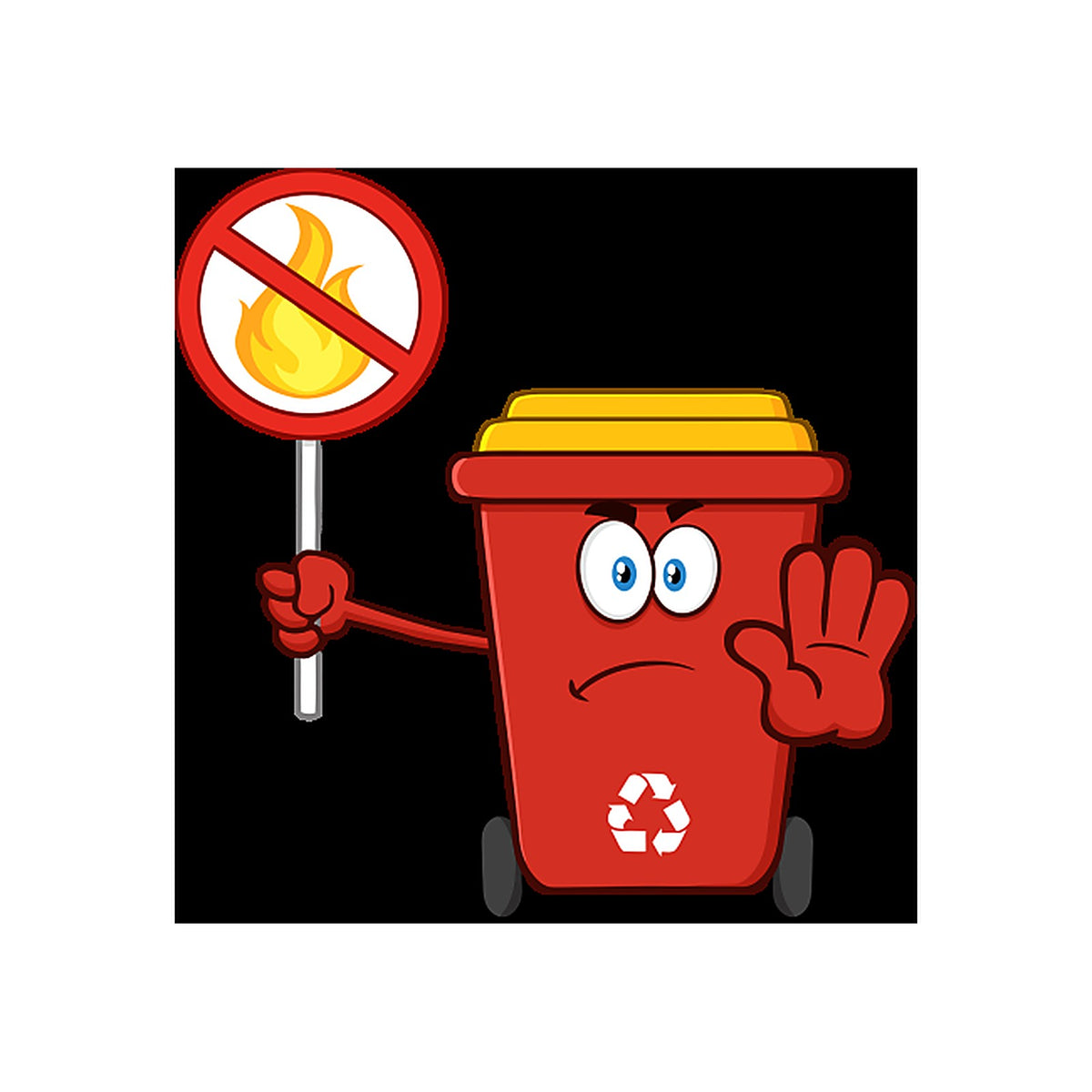 Sticker Poubelle Recyclage - Signalétique Environnement