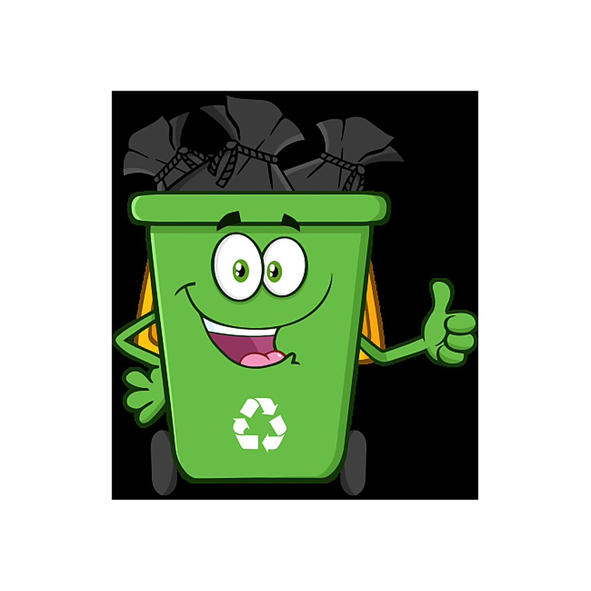 Sticker Poubelle Pleine - Gestion des Déchets