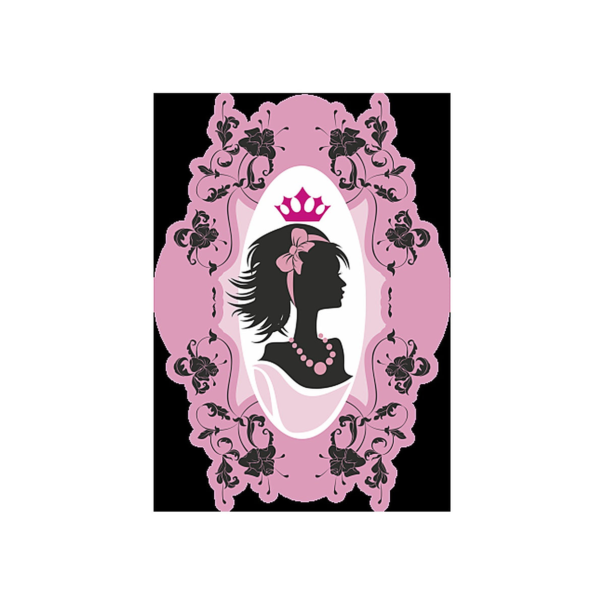 Sticker Couronne Fashion Femme – Autocollant Élégant