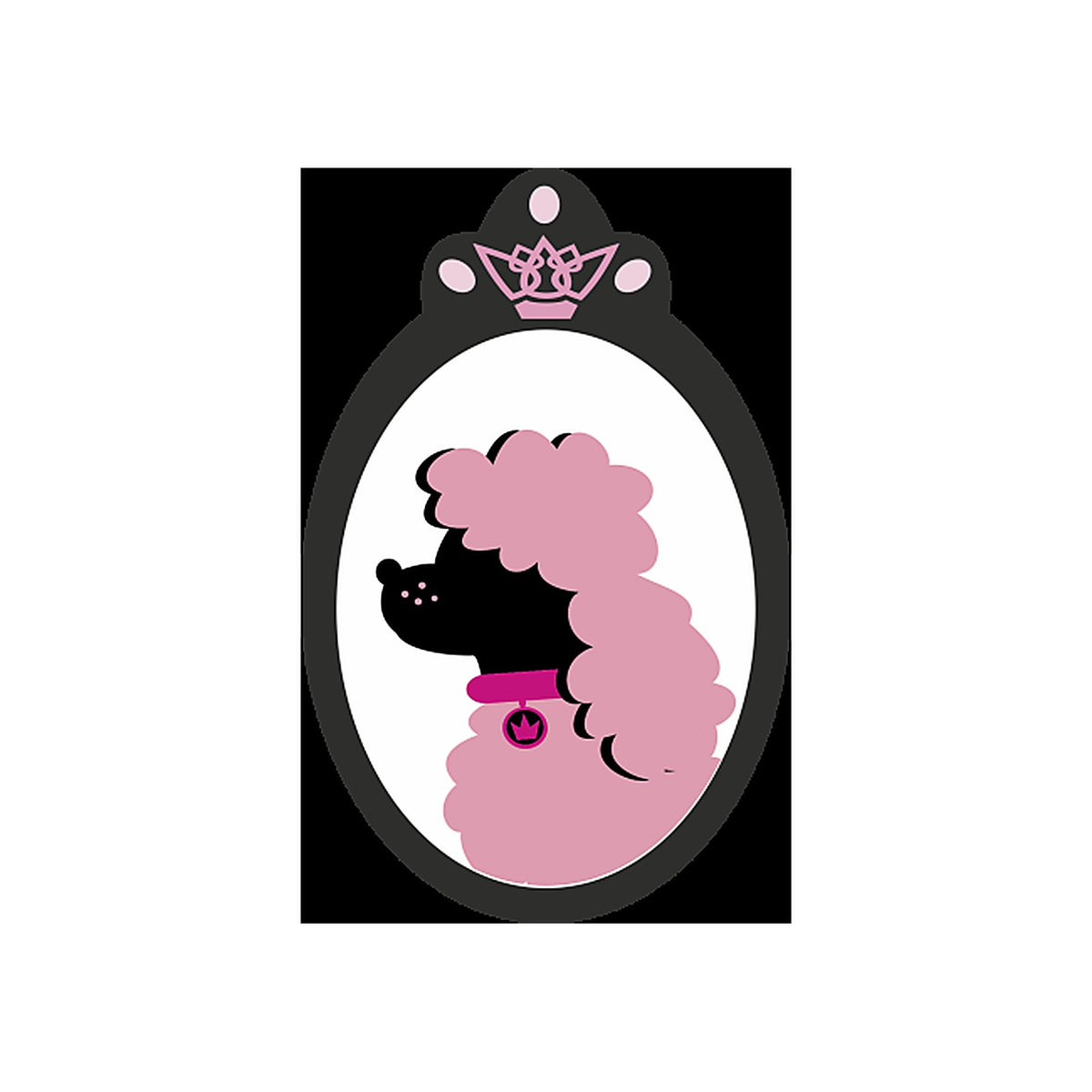 Sticker Caniche Fashion – Décoration Élégante