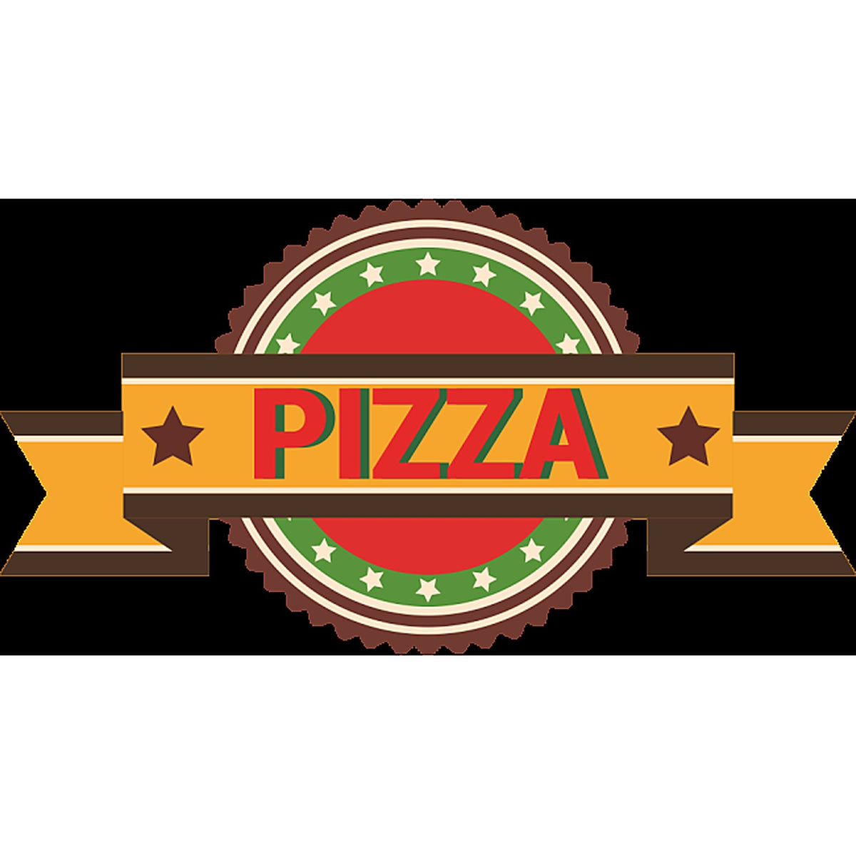 Sticker Logo Pizzeria - Adhésif de Signalétique