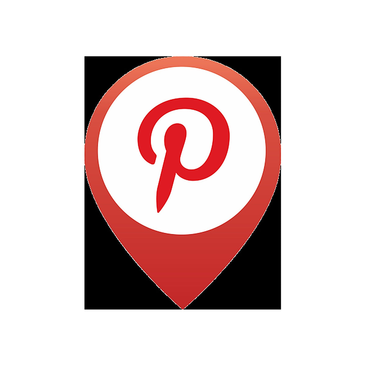 Sticker Logo Pinterest - Signalétique Réseaux Sociaux