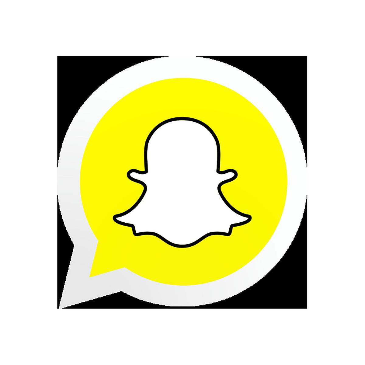 Sticker Logo Snapchat pour vitrine et signalétique