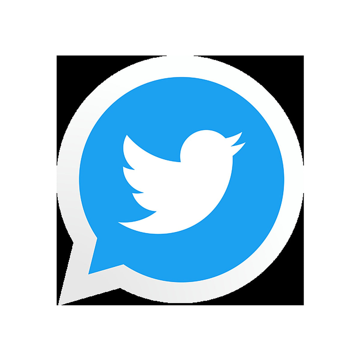 Sticker Logo Réseau Social X (Twitter) – Multiformats