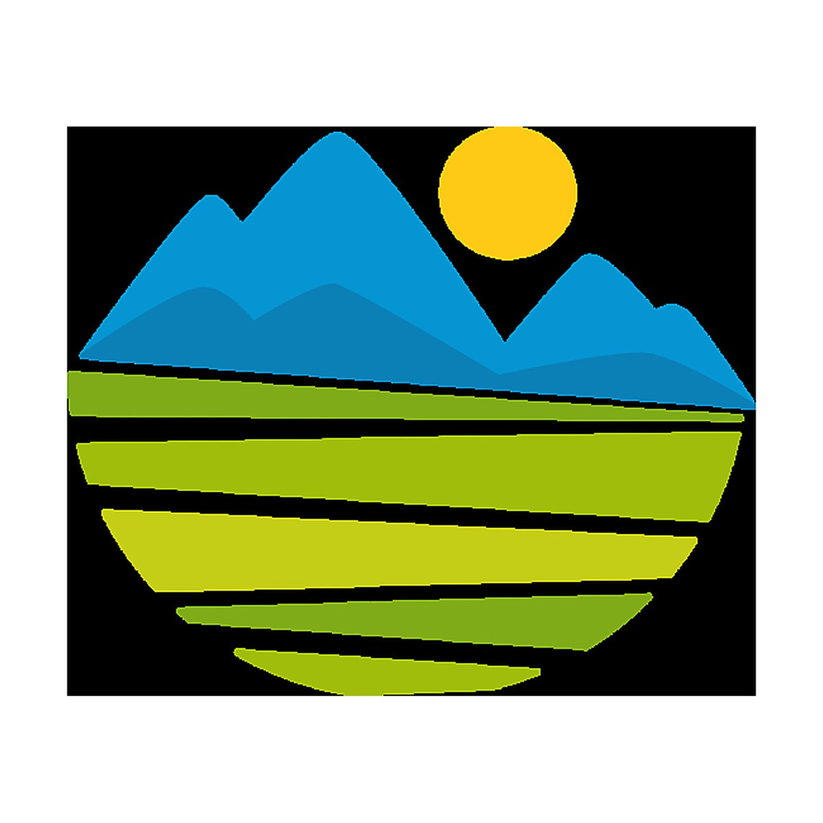 Sticker Logo Nature Paysage – Décoration Intérieur & Extérieur