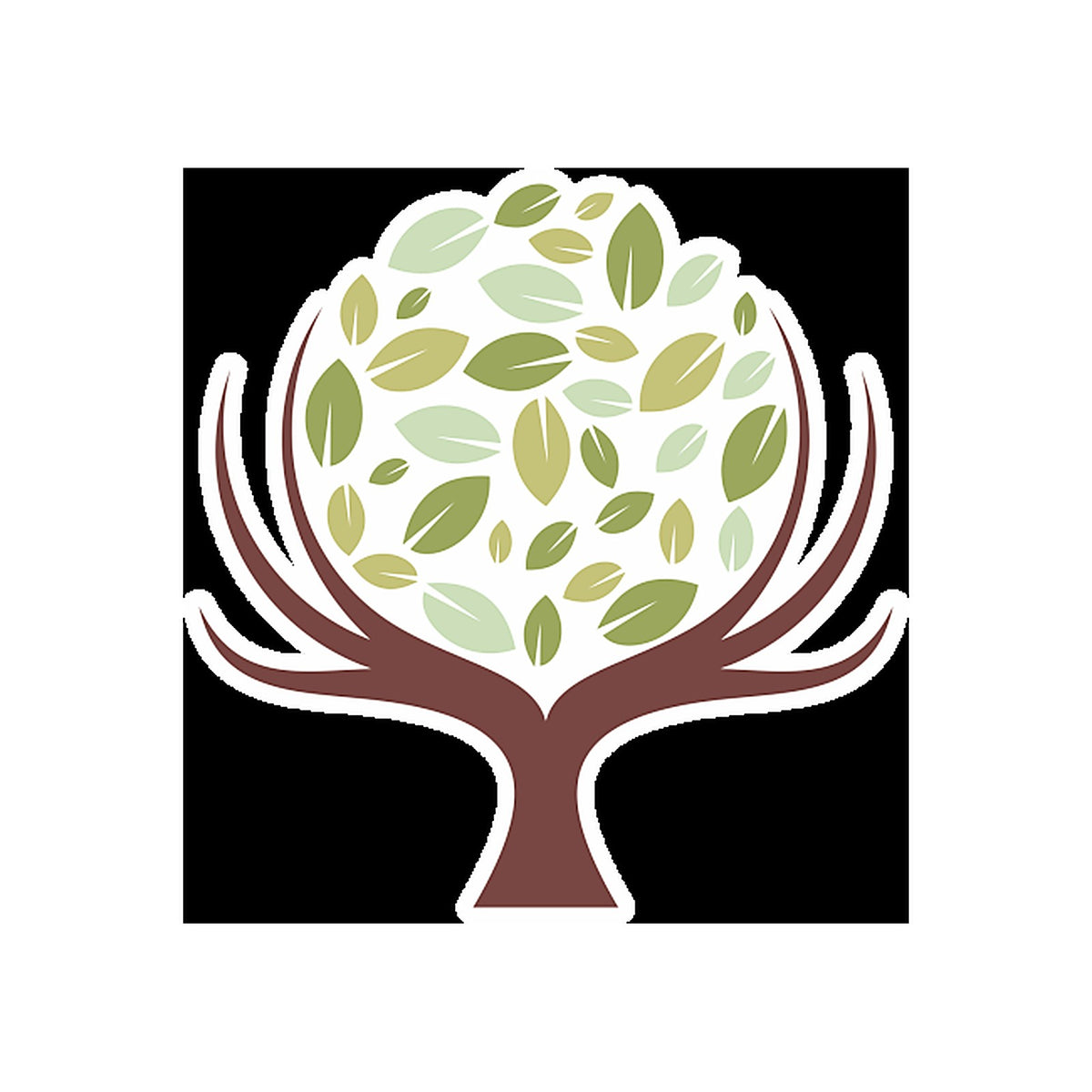 Sticker Logo Arbre Naturel – Signalétique Écologique