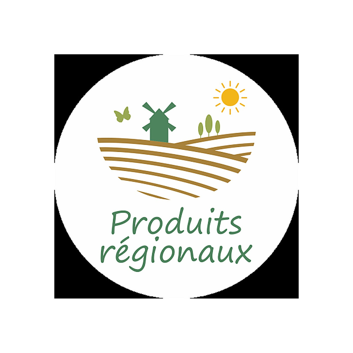 Sticker Logo Produits Régionaux - Signalétique Commerciale