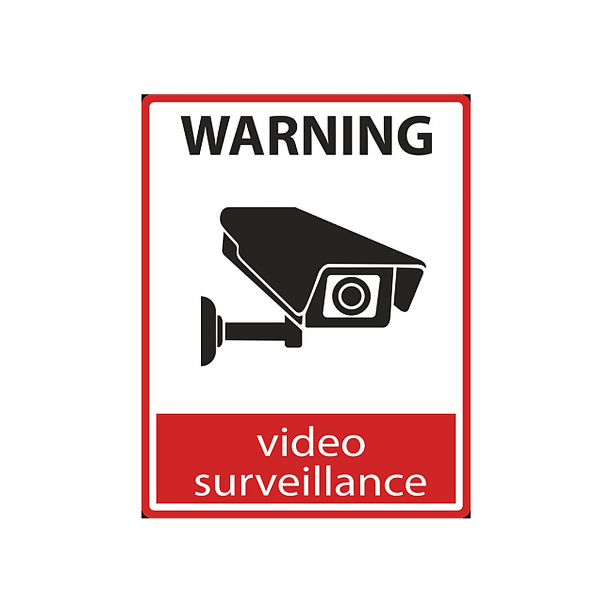 Sticker Logo Surveillance Vidéo – Dissuasion et Conformité