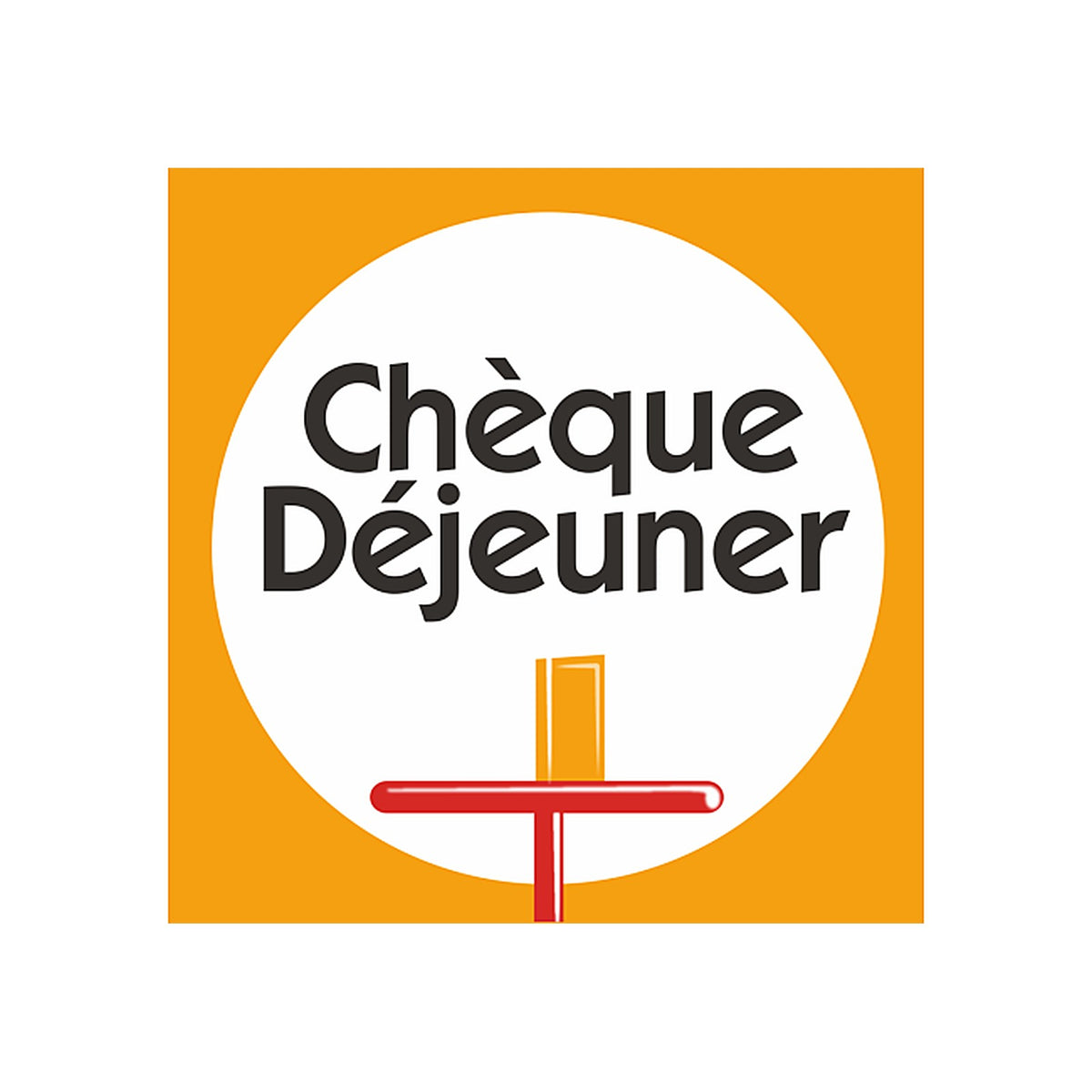 Sticker Logo Chèque Déjeuner - Signalétique Restaurant