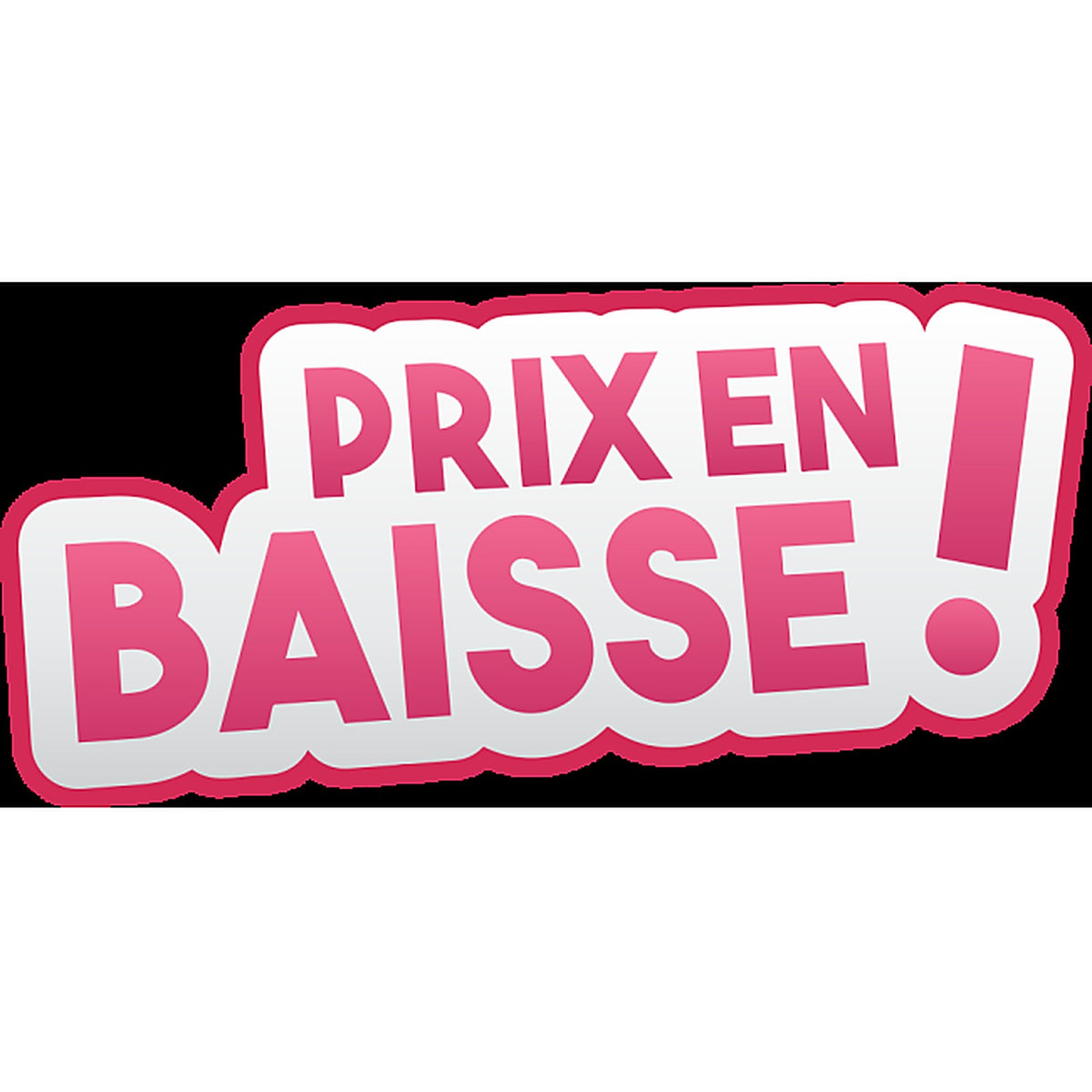 Sticker Promotionnel Prix En Baisse - Signalétique Commerciale