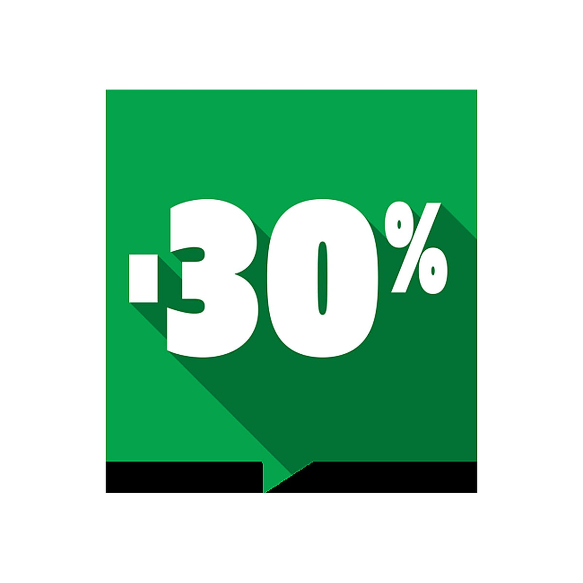 Sticker Soldes -30% Carré Multicolore