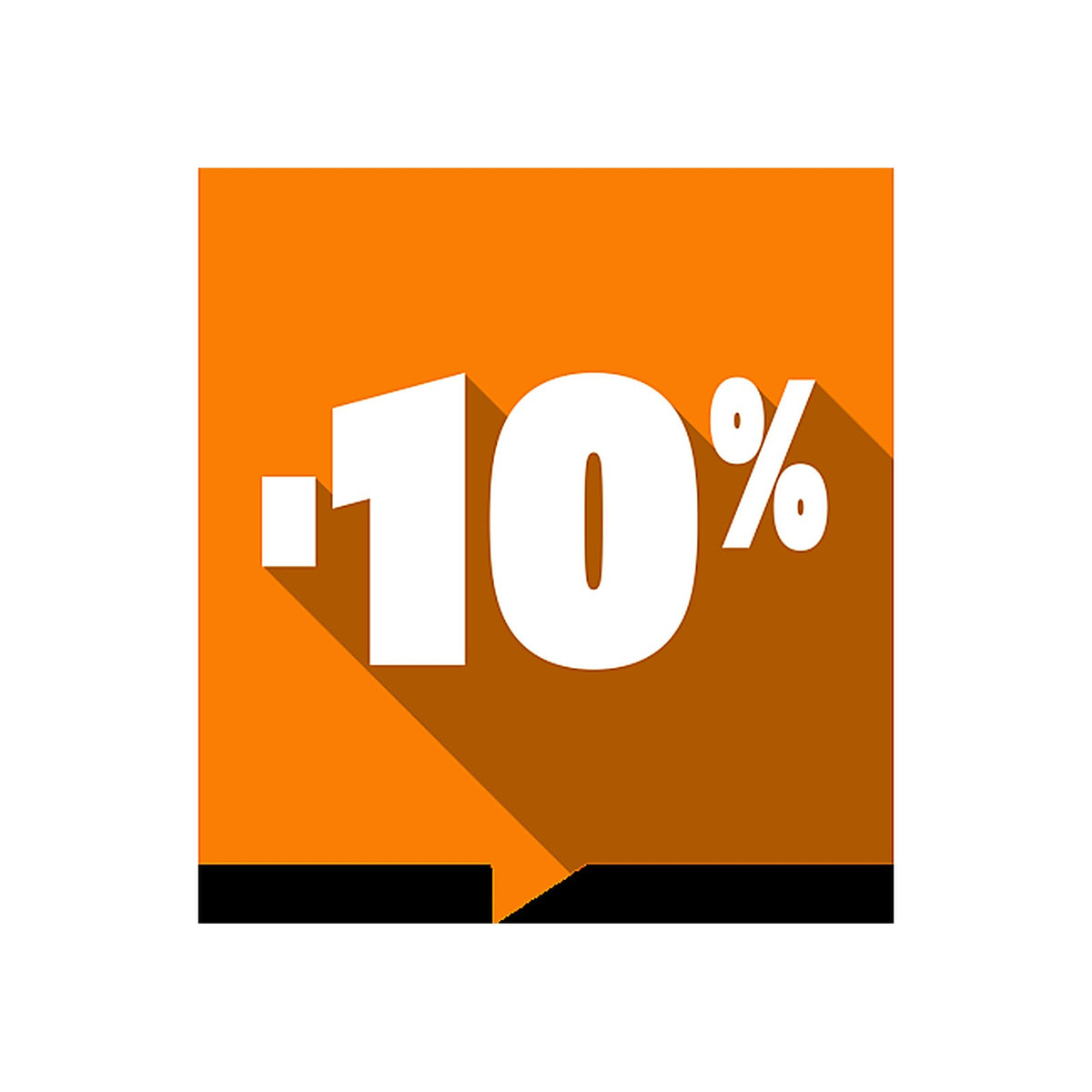 Sticker Soldes -10% Carré Coloré
