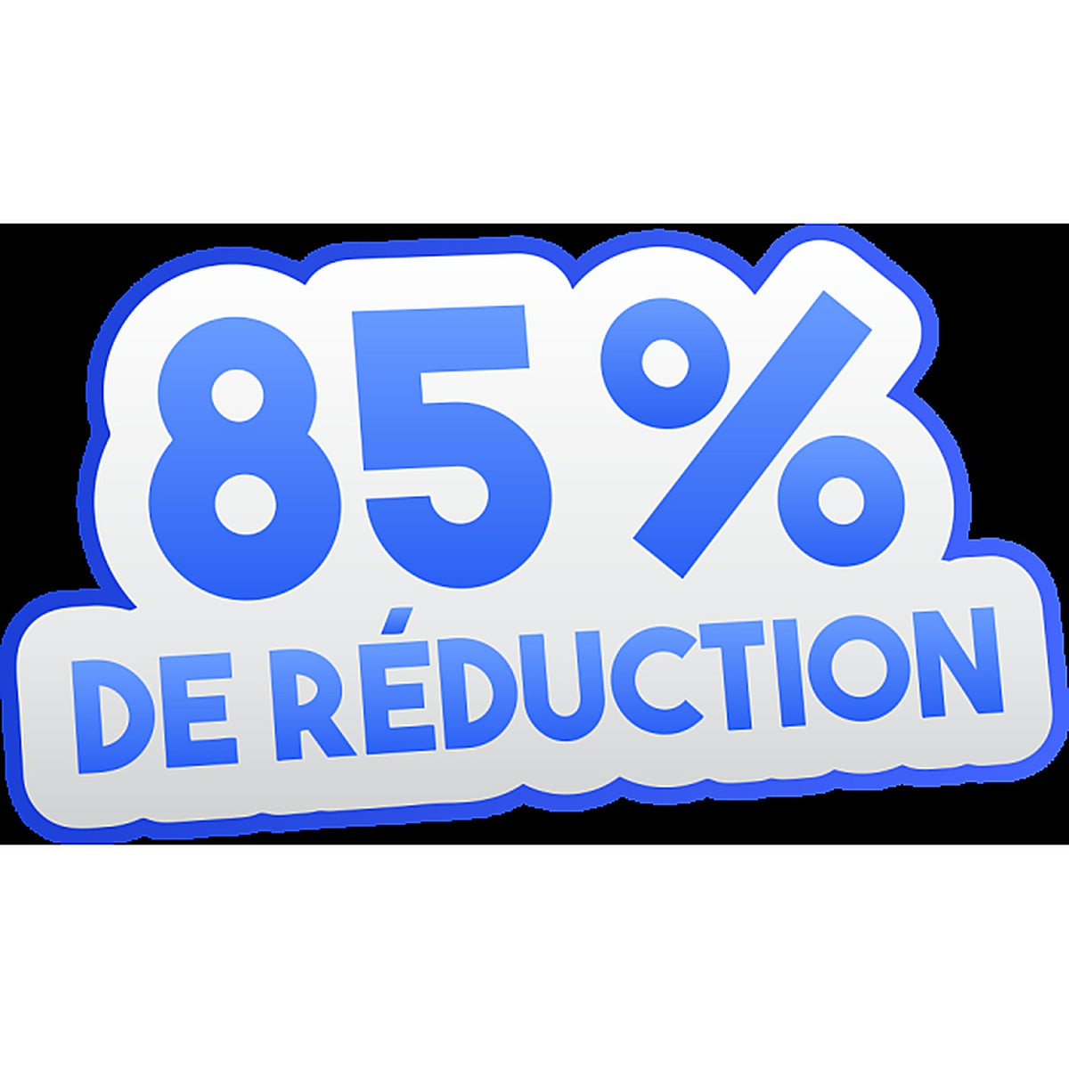 Sticker Soldes -85% - Signalétique Promotionnelle