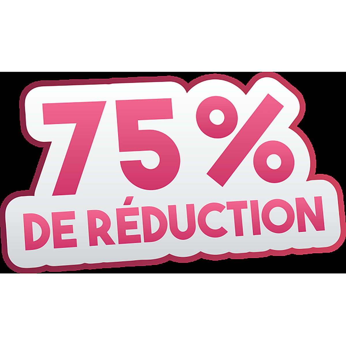 Sticker Promotion -75% | Signalétique Commerciale