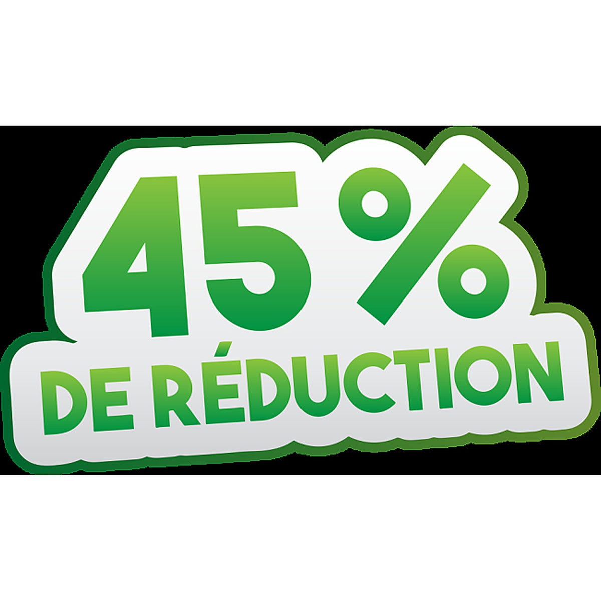 Sticker Soldes 45% De Réduction - Signalétique Commerciale
