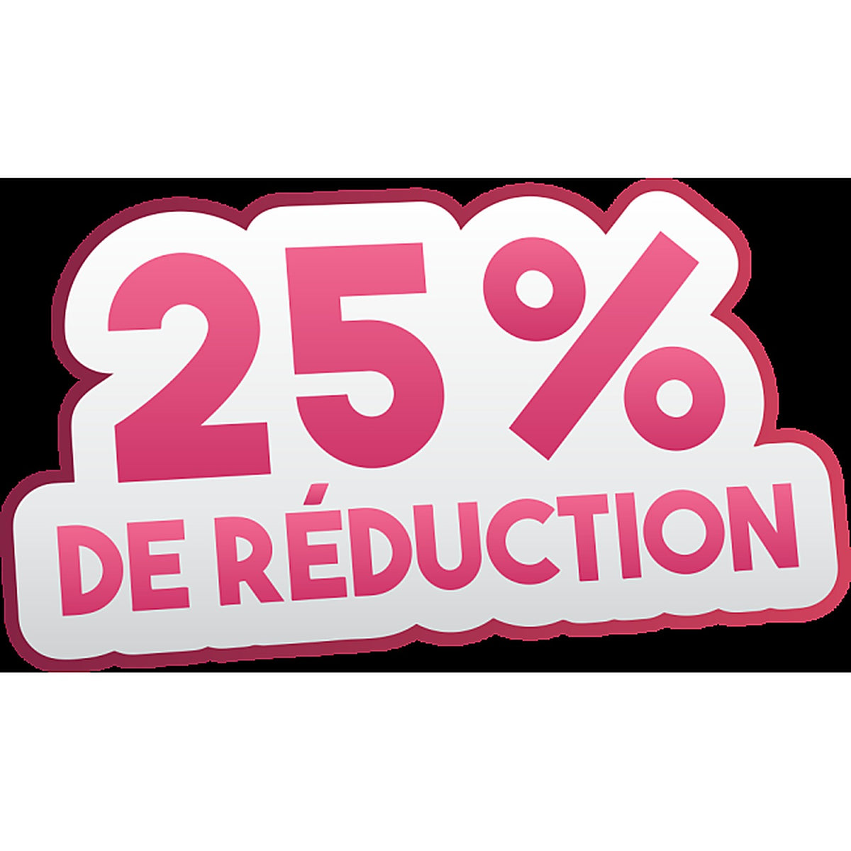 Sticker Soldes -25% | Signalétique Promotionnelle