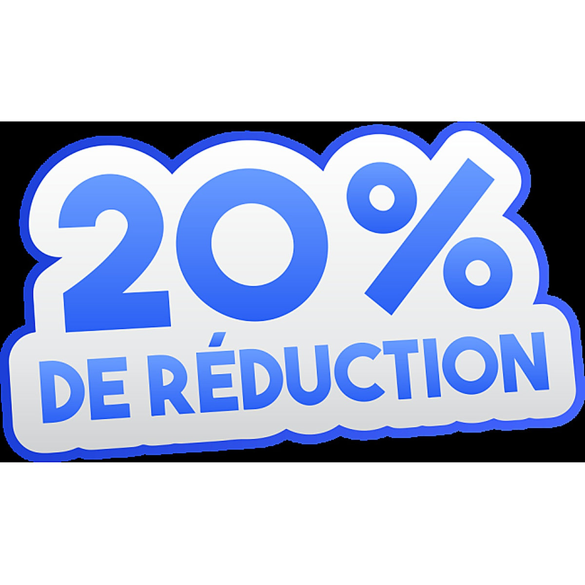 Sticker Soldes -20% - Attirez l'attention des clients