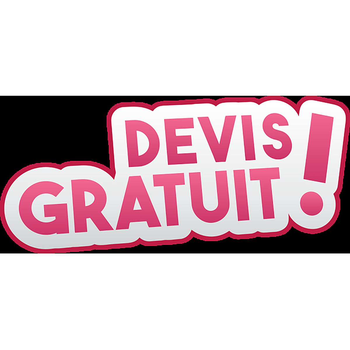 Sticker Promotionnel « Devis Gratuit » - Signalétique Commerciale