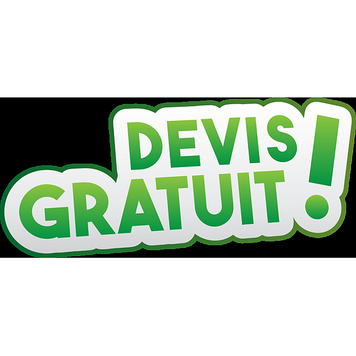Sticker Promotionnel « Devis Gratuit » - Signalétique Commerciale