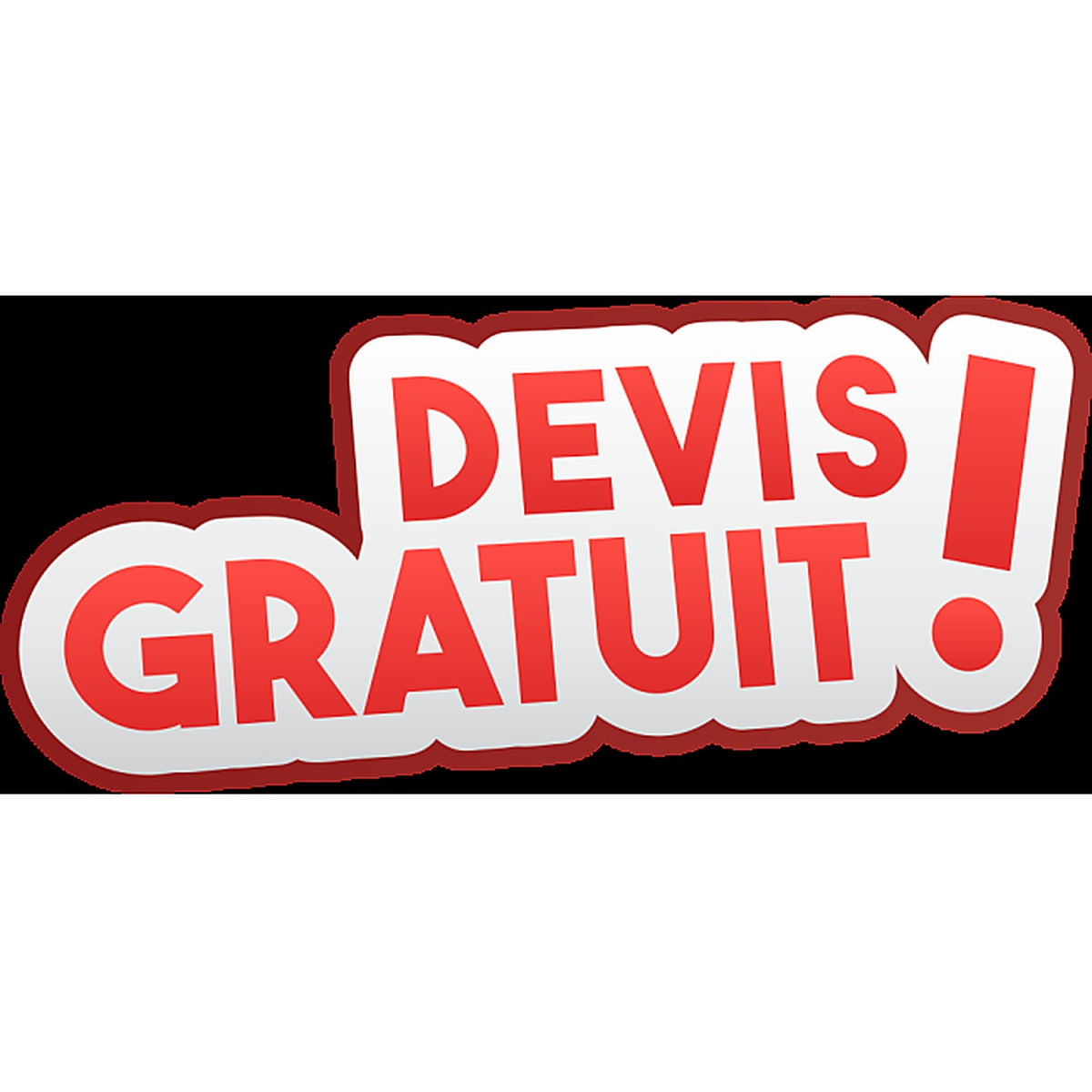 Sticker Promotionnel « Devis Gratuit » – Signalétique Commerciale