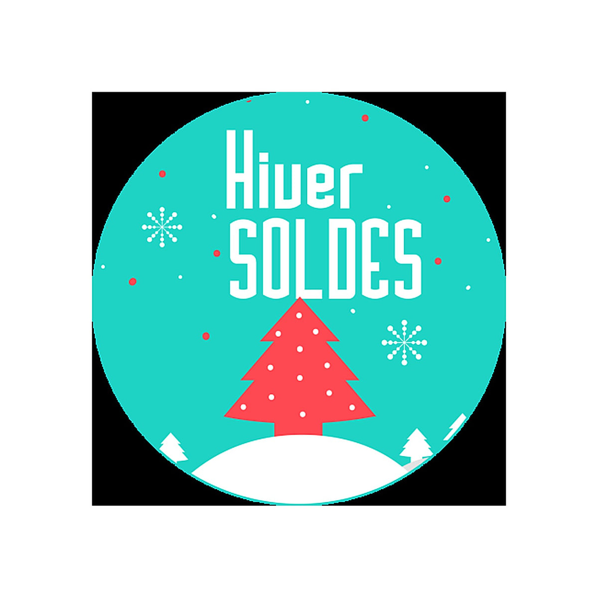 Sticker Soldes D'hiver - Attirez les Clients