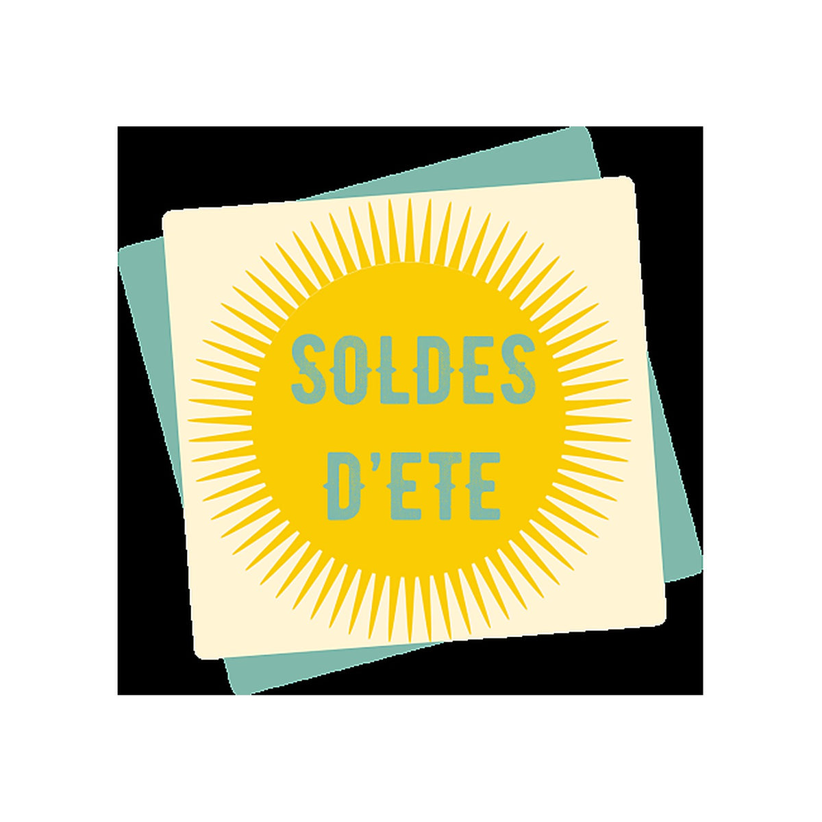 Sticker Soldes d'Été - Promotions Commerciales