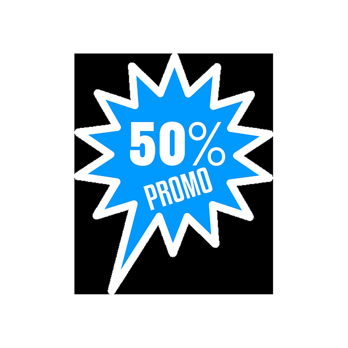 Sticker Soldes 50% - Signalétique Promotionnelle
