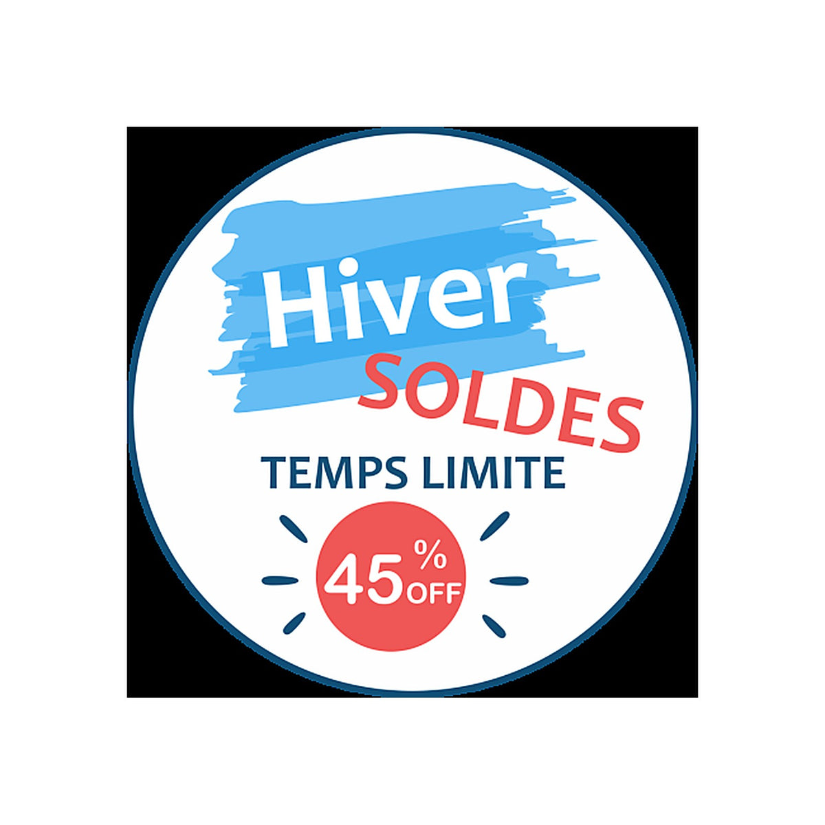 Sticker Soldes Hiver – Promotions en Magasin