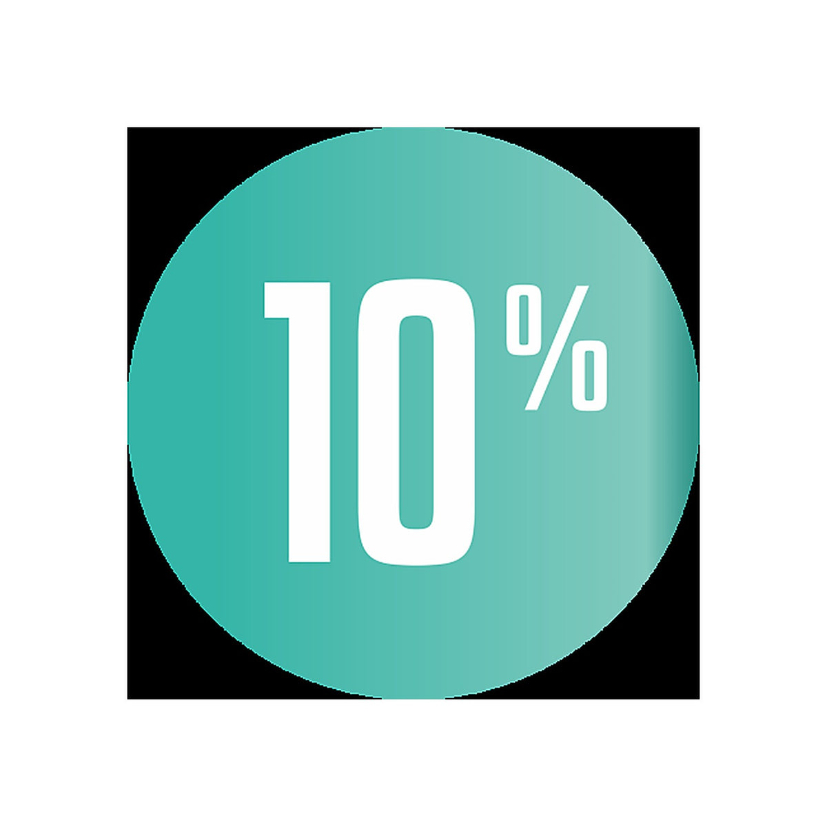 Sticker Promotion 10% - Cercle Bleu
