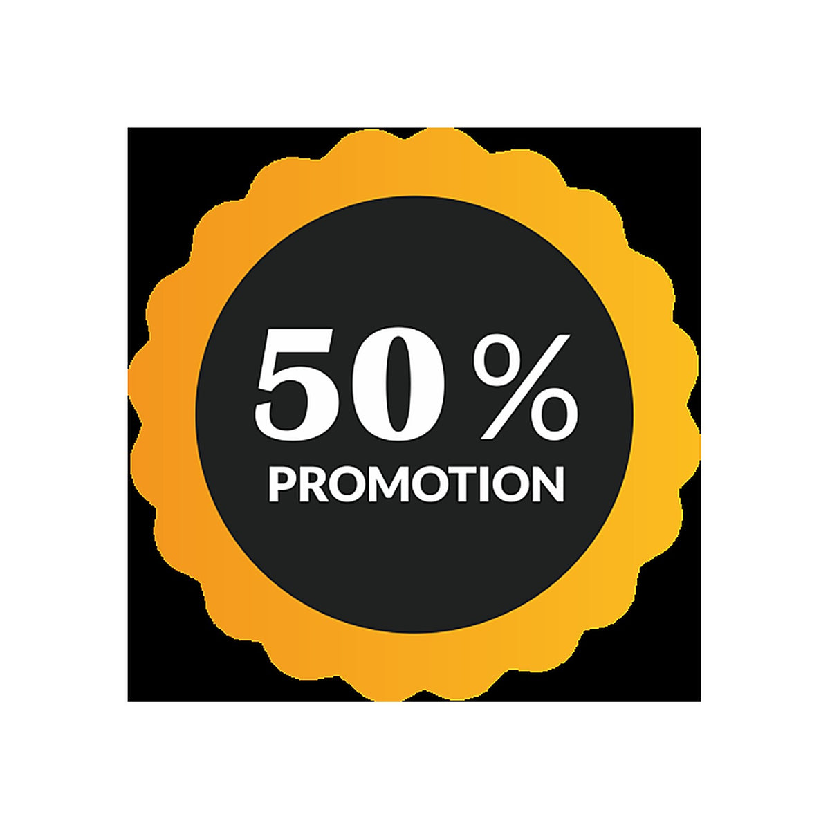 Sticker Soldes -50% | Signalétique Promotionnelle