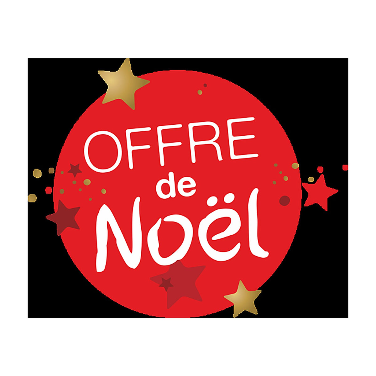 Sticker Promotionnel Soldes et Offres Noël