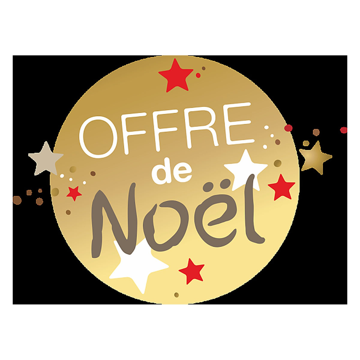 Sticker Soldes et Offres de Noël