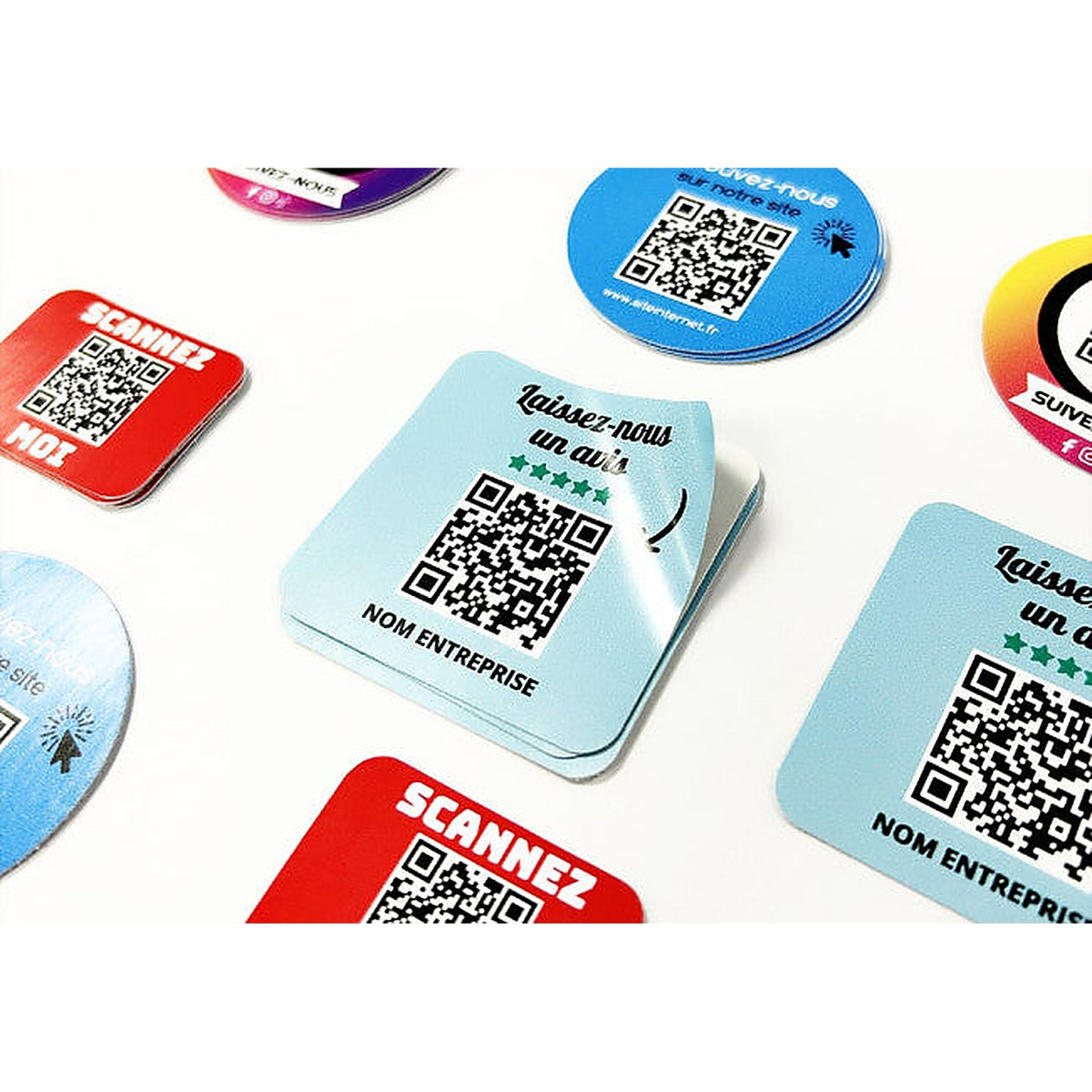 Stickers QR Code personnalisés pour vos campagnes marketing